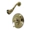 Kingston Brass KB3633PLSO Pressure Balanced Shower Faucet, Antique Brass KB3633PLSO - alternate 1